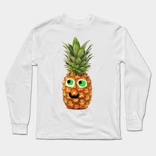 Pineapple with face Long Sleeve T-Shirt